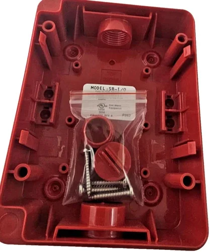 System Sensor SB-I/O Indoor/Outdoor Surface Mount Backbox, Red — primary product image