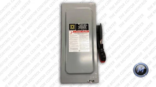 Square D HU361N Heavy Duty Safety Disconnect Switch, 30A, 600V, 3-Pole, Non-Fusible — primary product image