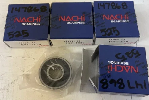 Nachi 5201-2NS Angular Contact Ball Bearing (Lot of 4) — primary product image