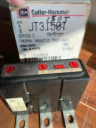 Cutler-Hammer JT3150T Thermal Magnetic Trip Unit, 150A, 3-Pole — primary product image