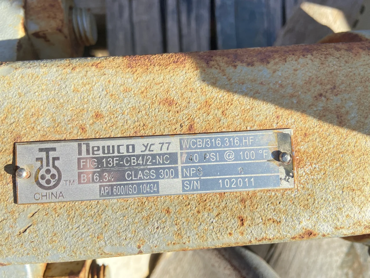 Newco 8 Inch Class 300 Cast Steel Gate Valve — product image 3 of 3