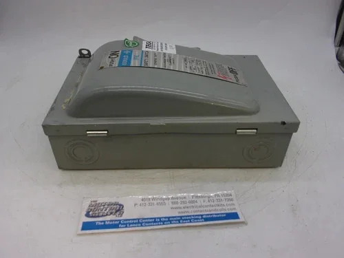 ITE Gould HU322 General Duty Safety Switch, 60A, 2P, Fusible, 240V, NEMA 1 — product image 7 of 8