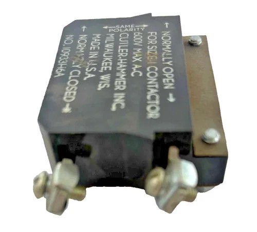Cutler-Hammer 10933H6A Size 1 Normally Closed Contactor Contact Kit — product image 2 of 5