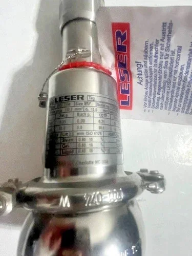 LESER Type 483 Clean Service Safety Relief Valve 4834.7704 — product image 2 of 6
