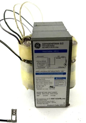GE 400W Metal Halide Ballast GEM40048TAA4-5/2 — primary product image