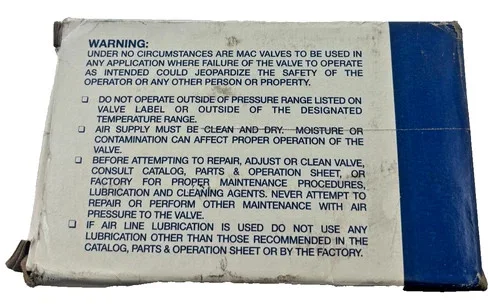 MAC Valves 82A-AB-BAA-TM-DEMA-1BA Solenoid Valve 120VDC — product image 7 of 7