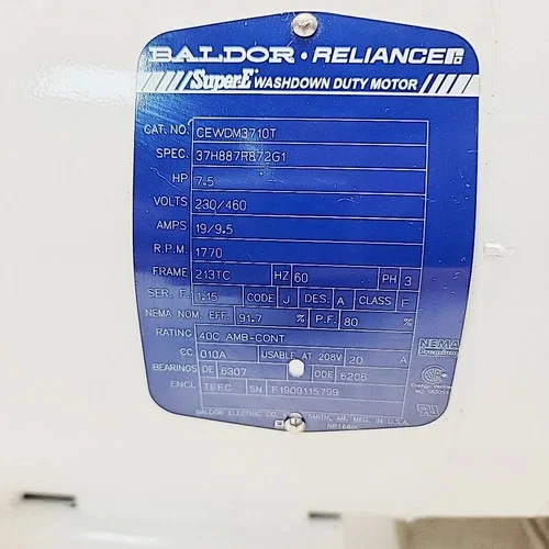 Fristam FP3451-250 Centrifugal Pump with 7.5 HP Baldor Motor, 316SS — product image 9 of 10