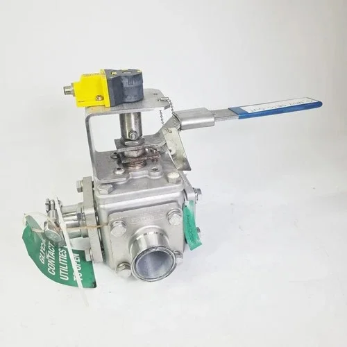 PBM 2" MILH4X-Z02-04-N325 Three-Way Manual Ball Valve 316L — primary product image