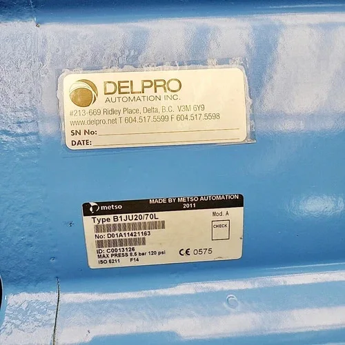 Neles 8" CL-300 Ball Valve 730SB713600WTT2 with B1JU20/70L Actuator — product image 8 of 8