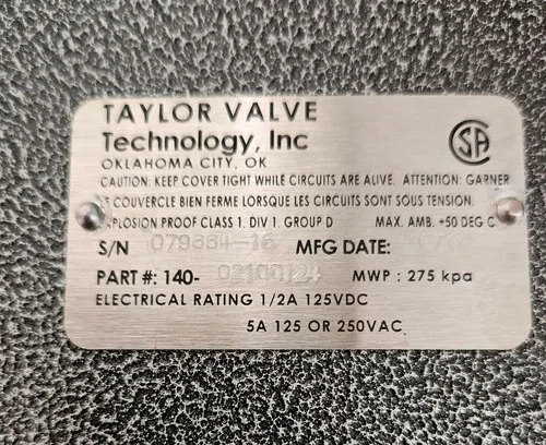 Taylor Valve Technology 140-LLI 2" Grooved End Liquid Level Controller — product image 3 of 4