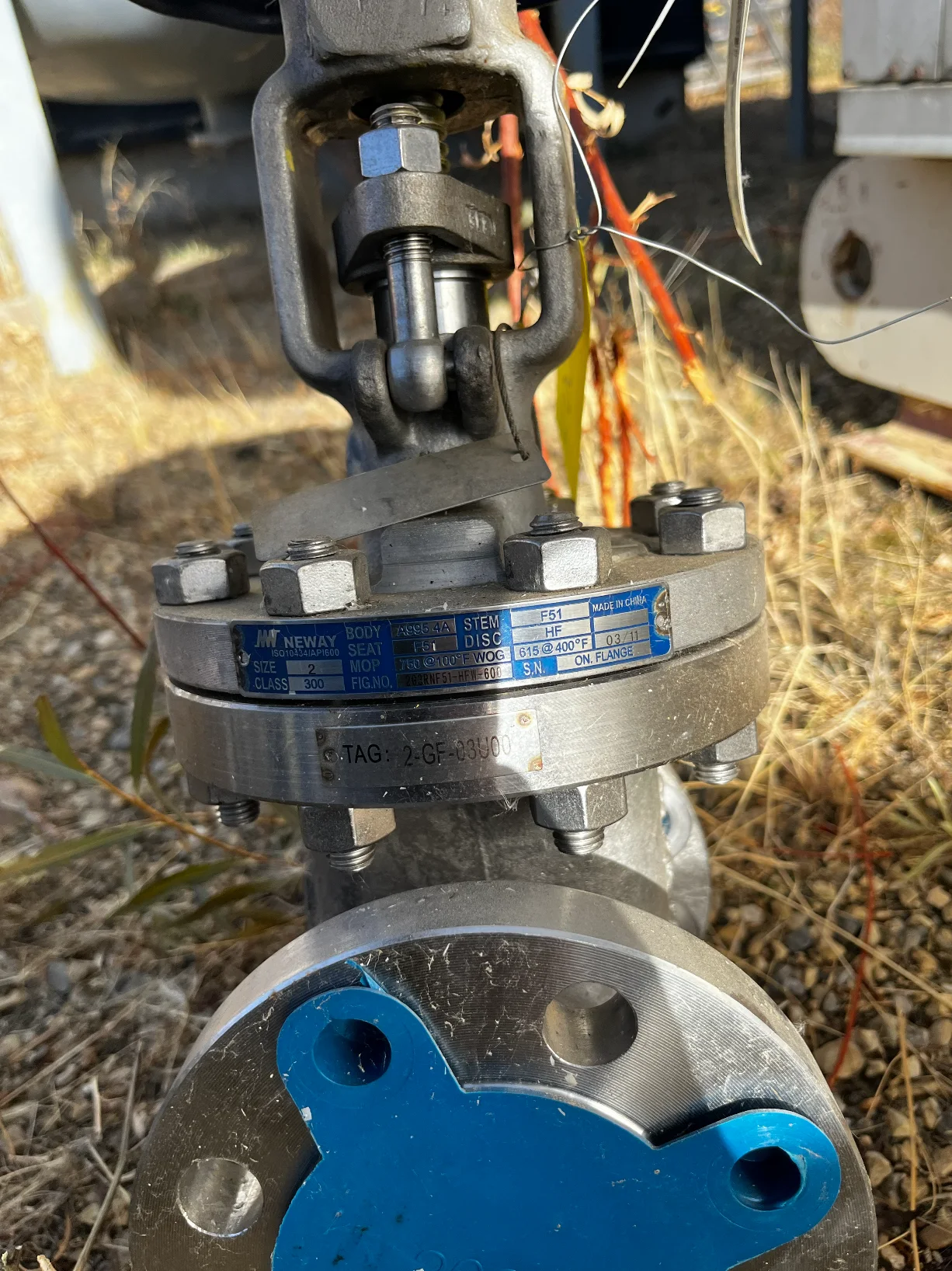Neway 2 Inch Class 300 Duplex Stainless Steel Gate Valve 2G3RNF51-HFW600 — product image 4 of 4