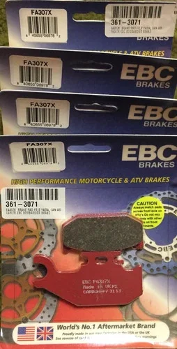 EBC Brakes FA307X High Performance Motorcycle Brake Pads (Lot of 4) — primary product image
