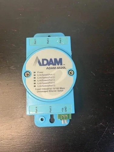 Advantech ADAM-6520L 5-Port Industrial Unmanaged Ethernet Switch — primary product image