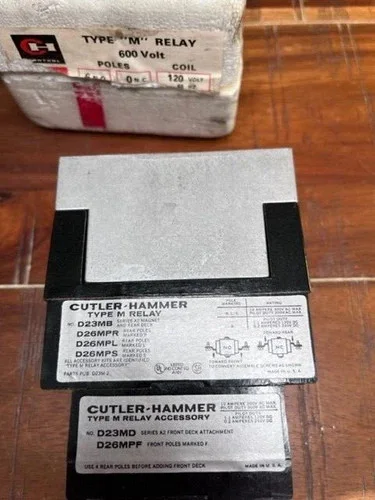 Cutler-Hammer D23MR60A Type M Relay 120VAC Coil 6-Pole 600V — product image 2 of 5