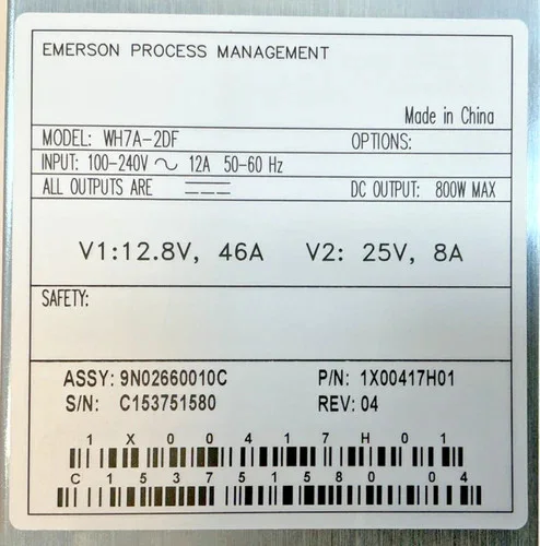 Emerson Power-One WH7A-2DF DC Power Supply Module 1X00417H01 — product image 2 of 9