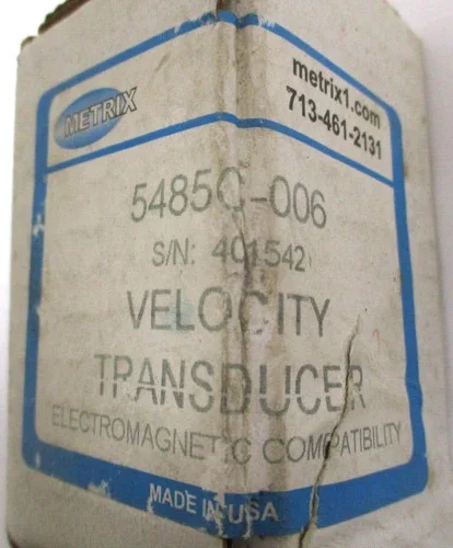 Metrix 5485C-006 High-Temperature Velocity Transducer — product image 8 of 8