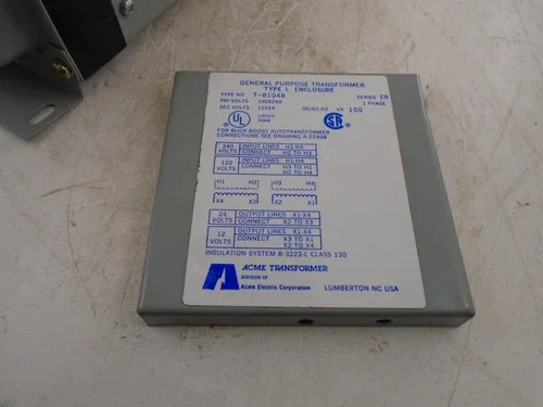 Acme Electric T-81048 Buck-Boost Transformer 100 VA — product image 6 of 12