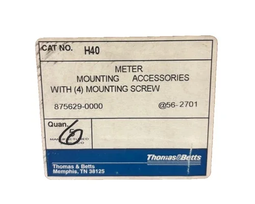 Thomas & Betts H40 Meter Mounting Accessory with 4 Mounting Screws