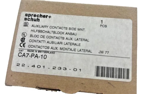 Sprecher + Schuh CA7-PA-10 Side Mount Auxiliary Contact Block