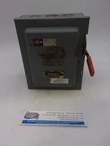Cutler-Hammer DU361U Heavy Duty Safety Switch 30A 600V 3P Non-Fusible NEMA 1