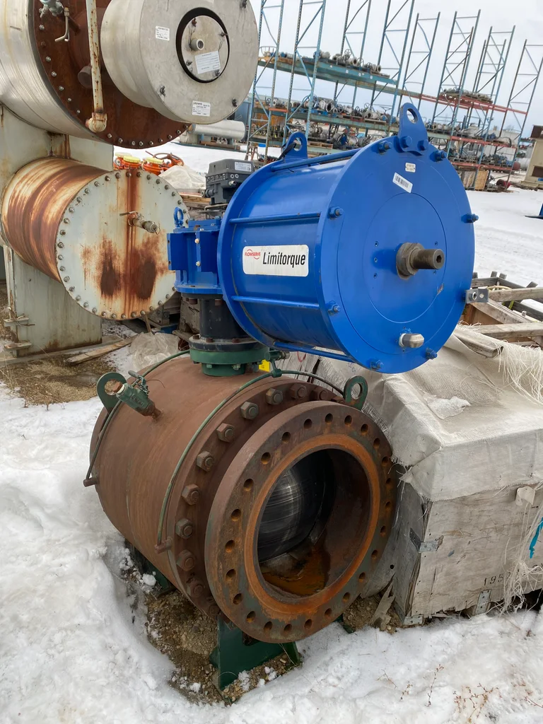 Neway 20 Inch Class 300 Trunnion Mounted Ball Valve with Limitorque Electric Actuator
