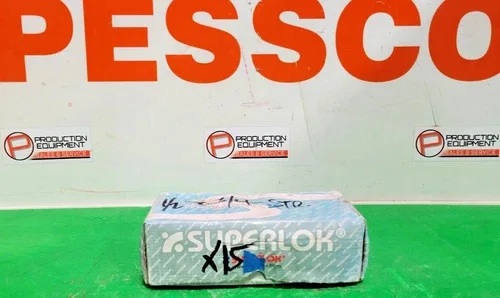 Superlok Male Connector SMCI-8-12N, 1/2" Tube x 3/4" MNPT, 316 Stainless Steel (Lot of 15)