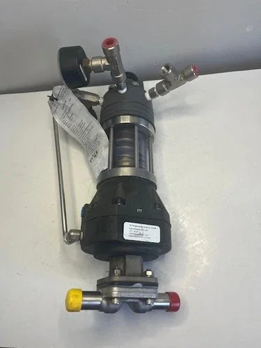 ITT Dia-Flo 3/4" Diaphragm Valve .75-F-428L-8-0-0-TME-B209-HW3-PR4-SRI with SRI Positioner