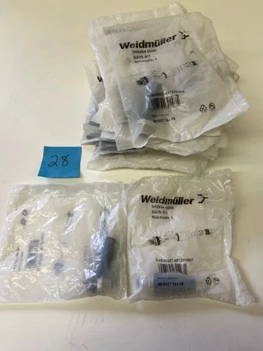 Weidmuller SAIS-5/7 M12 Field Attachable Connector 9456940000 - Lot of 28
