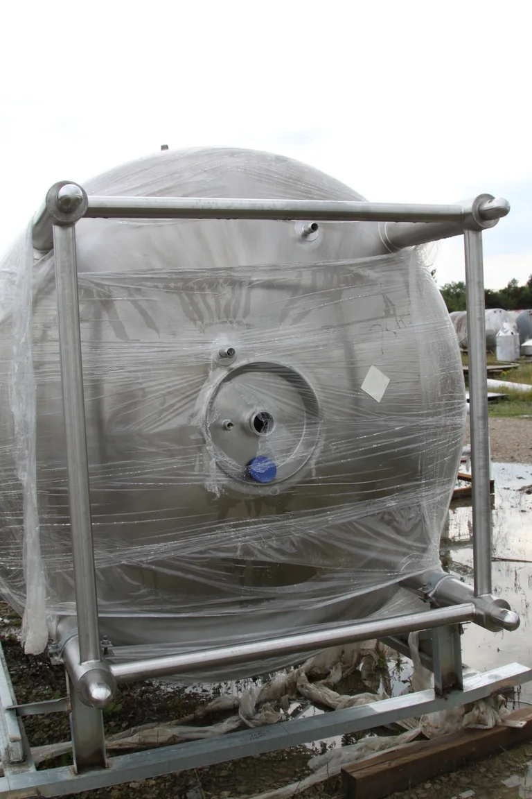 1,000 Gal Jacketed Process Tank w/ Pipe Bridge & Anchor