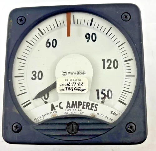 Westinghouse Type KA-241 AC Ammeter 291B461A20