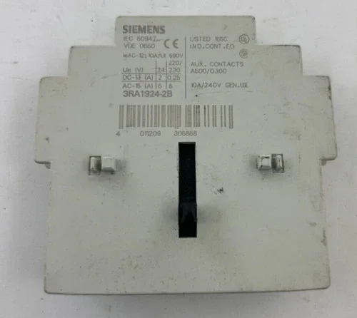 Siemens 3RA1924-2B Mechanical Interlock Kit
