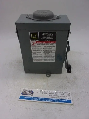 Square D DU221RB General Duty Safety Switch 30A 2P 240V Non-Fusible NEMA 3R