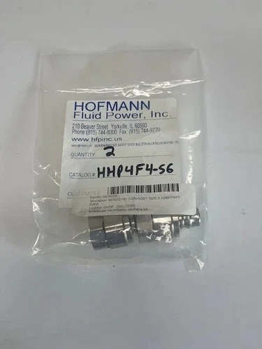 Hofmann Fluid Power HHP4F4-S6 Hydraulic Quick Disconnect Coupling (Lot of 2)