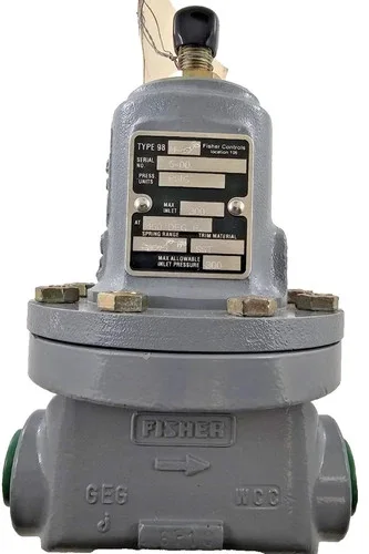 Fisher Type 98H-50 Backpressure Regulator/Relief Valve, 1/2 inch, 70-140 psi