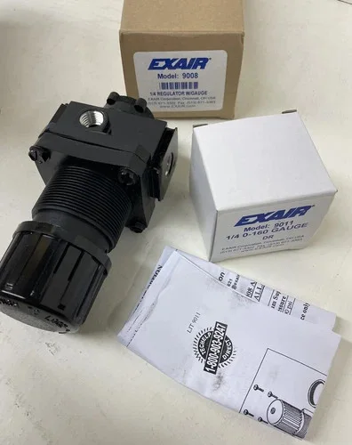 Exair 9008 Pneumatic Pressure Regulator 1/4" NPT with Gauge