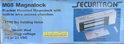 Securitron M68D Magnalock with Door Position Switch, 1200 lbs Holding Force, 12/24 VDC
