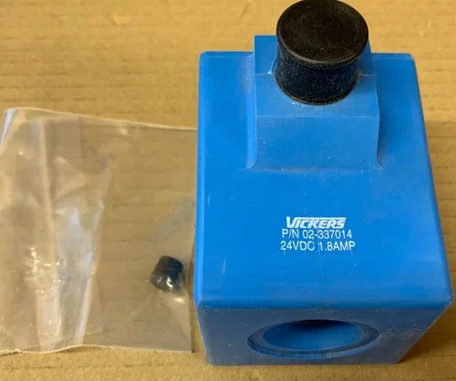 Vickers 02-337014 Solenoid Coil, 24VDC 1.8A, Blue