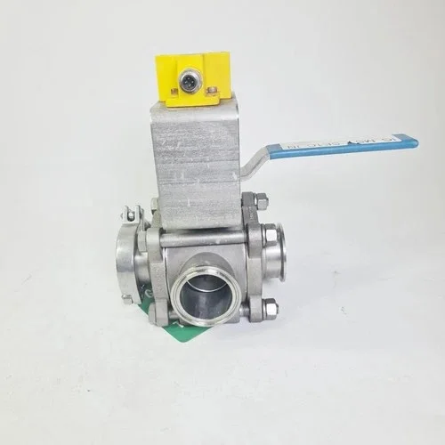 PBM 2" Series 2 Three-Way Manual Ball Valve DIHLH9X-G10-04-N325 316L with Turck Limit Switch