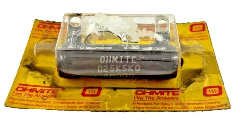 Ohmite D25K5K0 Adjustable Wirewound Resistor, 5K Ohms