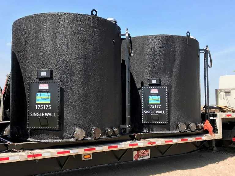 Single Wall Skidded 100 BBL Insulated Tank (30)