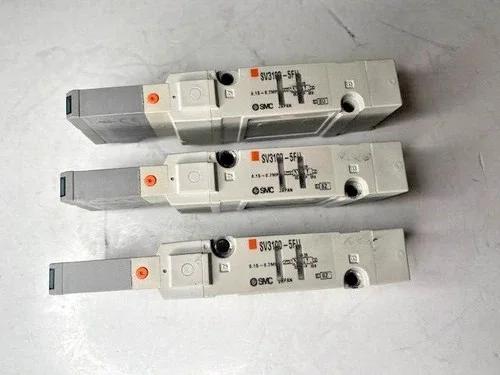 SMC SV3100-5FU Pneumatic Solenoid Valve (Lot of 3)
