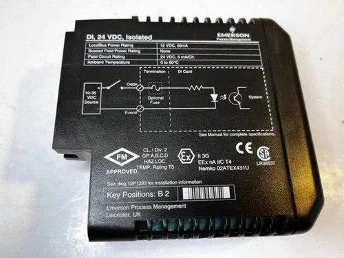 Emerson DeltaV KJ3001X1-BA1 8-Channel 24 VDC Isolated Discrete Input Module