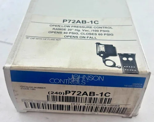 Johnson Controls P72AB-1C Open Low Pressure Control