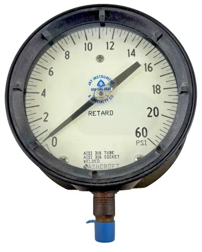 Ashcroft Duragauge Solid Front Pressure Gauge 45-1379SS-02L 0-20 Retard