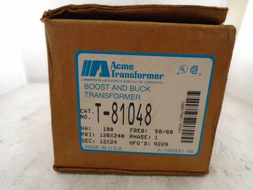 Acme Electric T-81048 Buck-Boost Transformer 100 VA