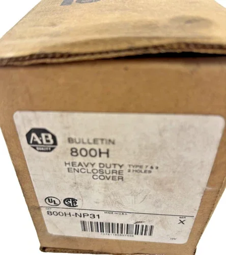 Allen Bradley 800H-NP31 Heavy Duty Enclosure Cover, Types 7 & 9, 2 Holes