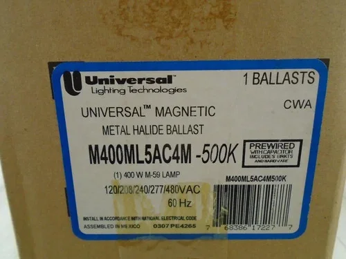 Universal Magnetic Metal Halide Ballast M400ML5AC4M-500K