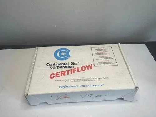 Continental Disc Sanitrx SF Rupture Disc 1-1/2" 40 PSIG @ 72°F