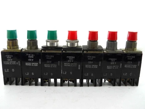 Micro Switch PTW2311 120V Push-to-Test Pilot Light