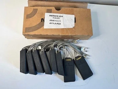 Mersen GE-282X2 DC Carbon Brushes, Grade EG313 (Lot of 8)